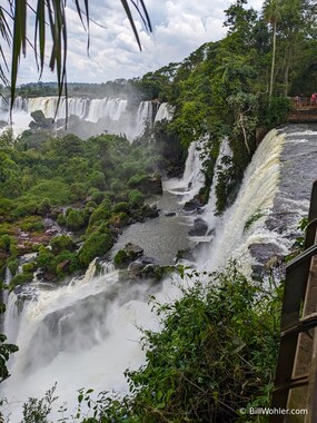 The Iguazu Falls from the upper trail hike