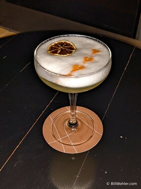 Although we're not in Peru, we can still enjoy a pisco sour in the rooftop bar