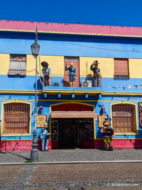 We enter the colorful district of La Boca