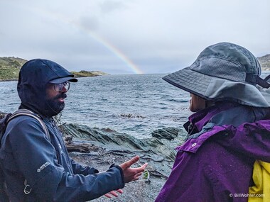Santiago, Lori, and the rainbow