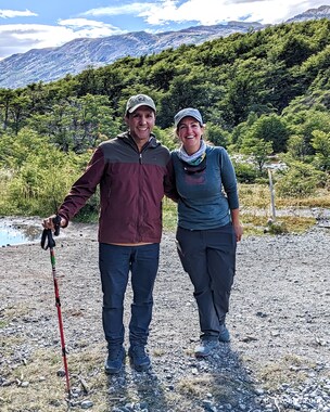 José and Romina, who can rarely strike a serious pose