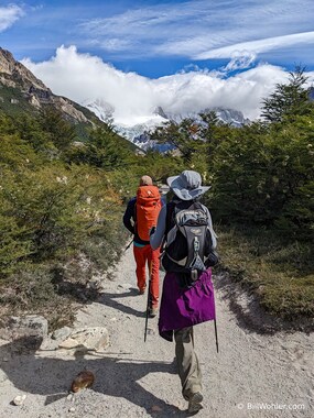 Lori and our guide Ismael lead the charge today