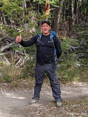 Our driver Pablo joins us for the hike today