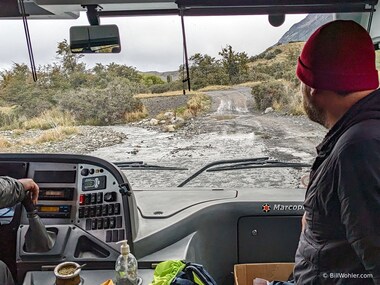 We have to ford a river to get to our hotel