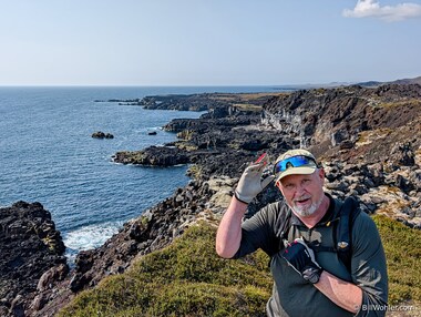 J&oacute;n and the rugged Icelandic coastline