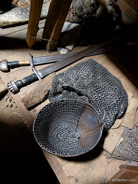 Some armor and weapons of the time