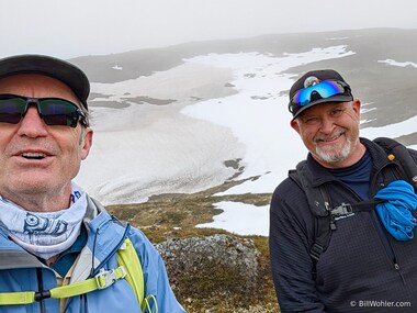 J&oacute;n and I and an ice field