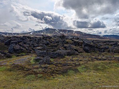 Cooling lava results in a ragged landscape