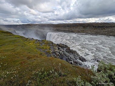 The Dettifoss, most powerful waterfall in Iceland (https://en.wikipedia.org/wiki/Dettifoss?wprov=sfla1)