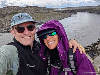 Lori and I well below the Selfoss