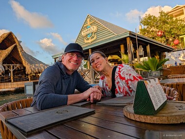 Steven and Denise at Karel's Beach Bar