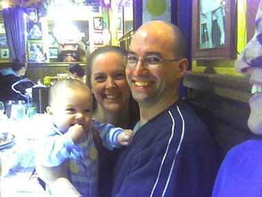 Judy and Ron show off their new munchkin